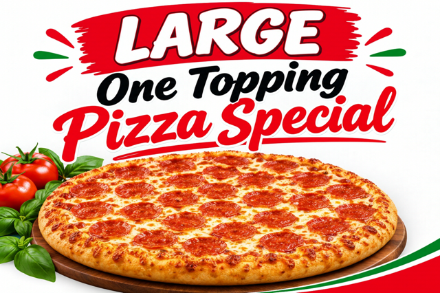 Large One Topping.