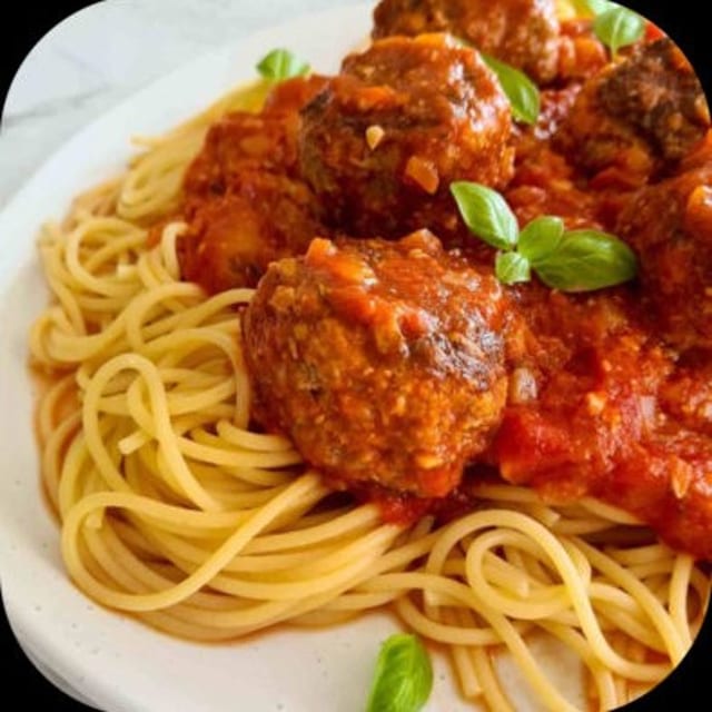 Spaghetti with Meatball.