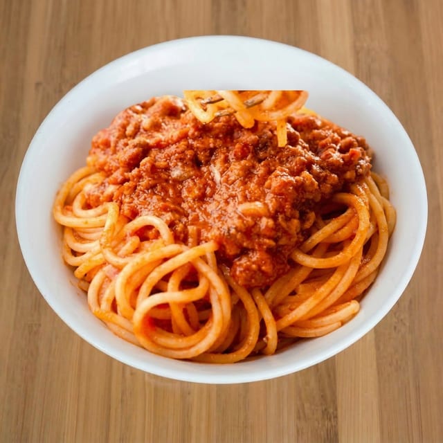 Spaghetti With Meat Sauce.
