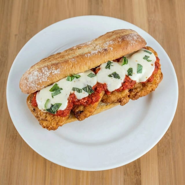 Chicken Parmigiana Sandwich.