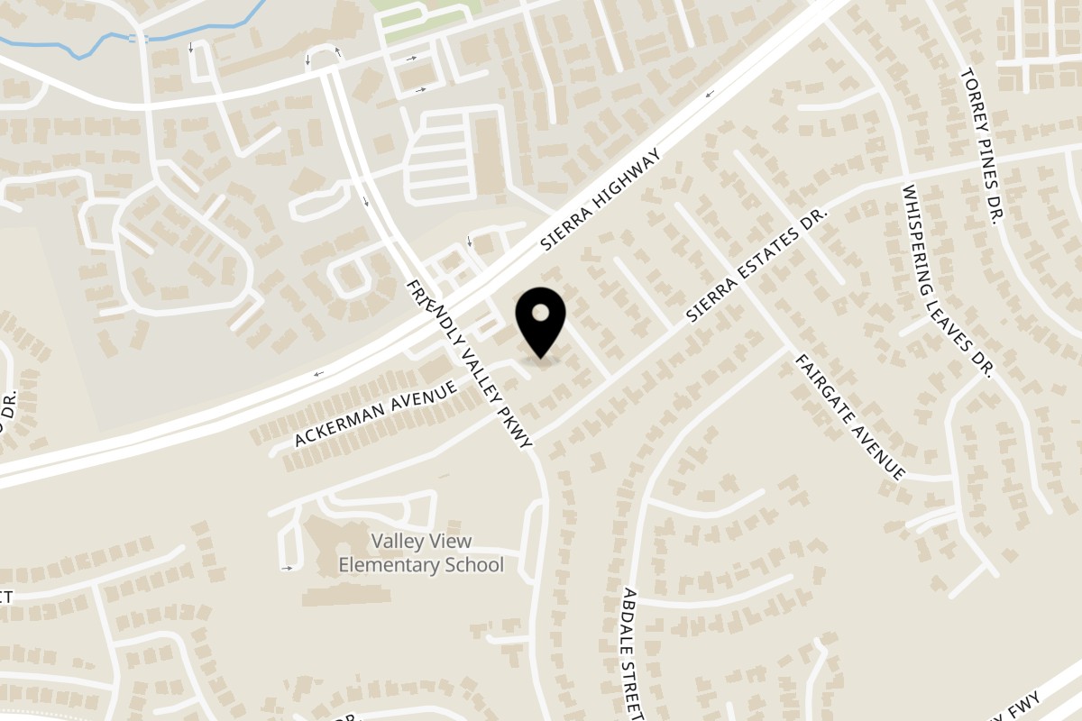 Map showing the location of Guido's Pizza & Pasta on 26322 Friendly Valley Parkway Santa Clarita, CA 91321 in Santa Clarita